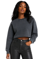 Verdé Cropped Heritage Raw-Edge Crewneck